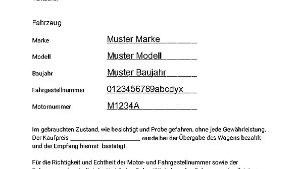 Was gehört in einen Kfz-Kaufvertrag? | Checkliste & Recht